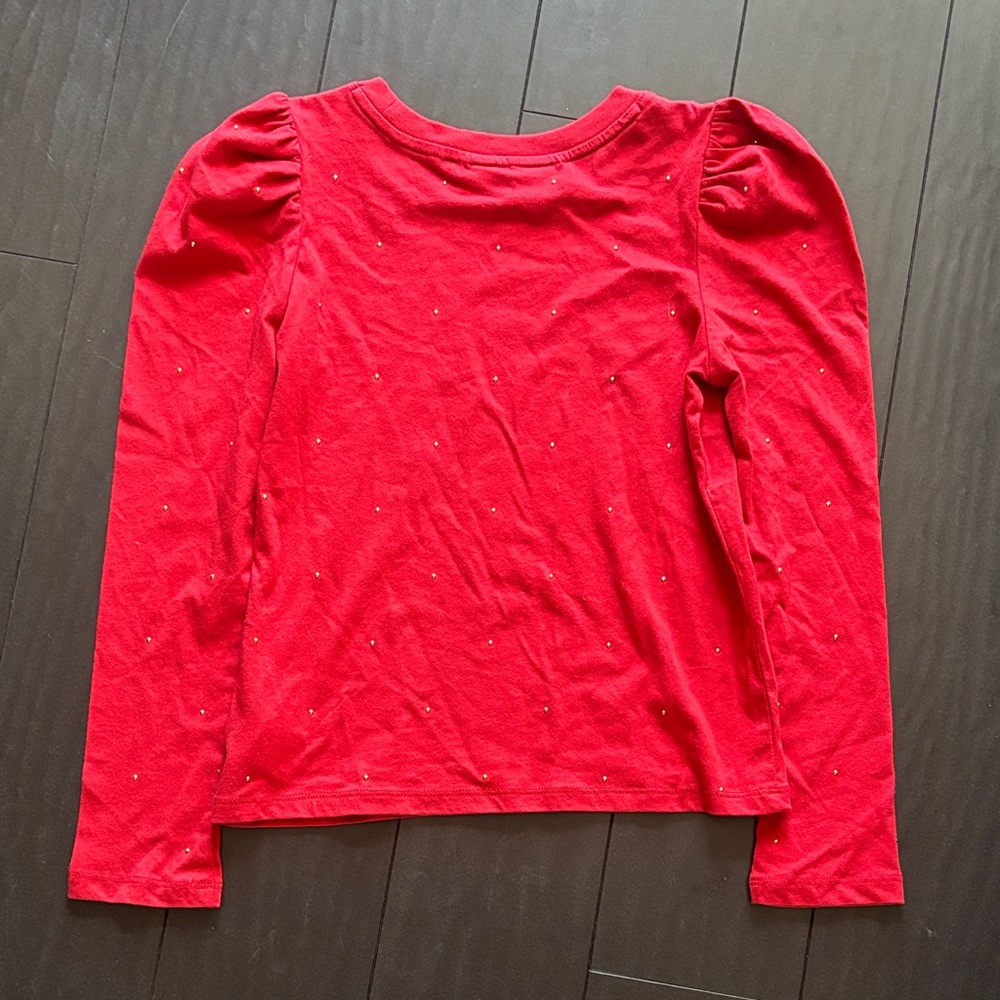 GAP Red Puff Sleeve Top - Picture 3 of 3
